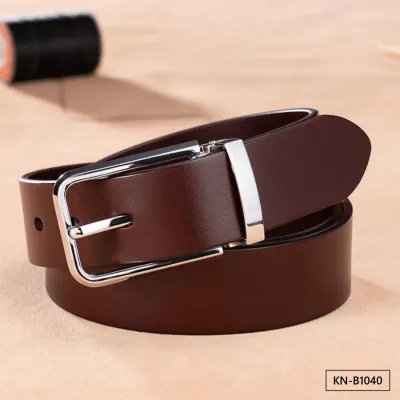 Solid Loop Men’s Leather Belt